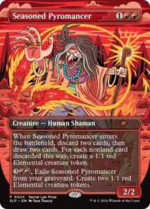 The Qualified players that attend an upcoming MTG Regional Championship, will receive a Secret Lair Seasoned Pyromancer!